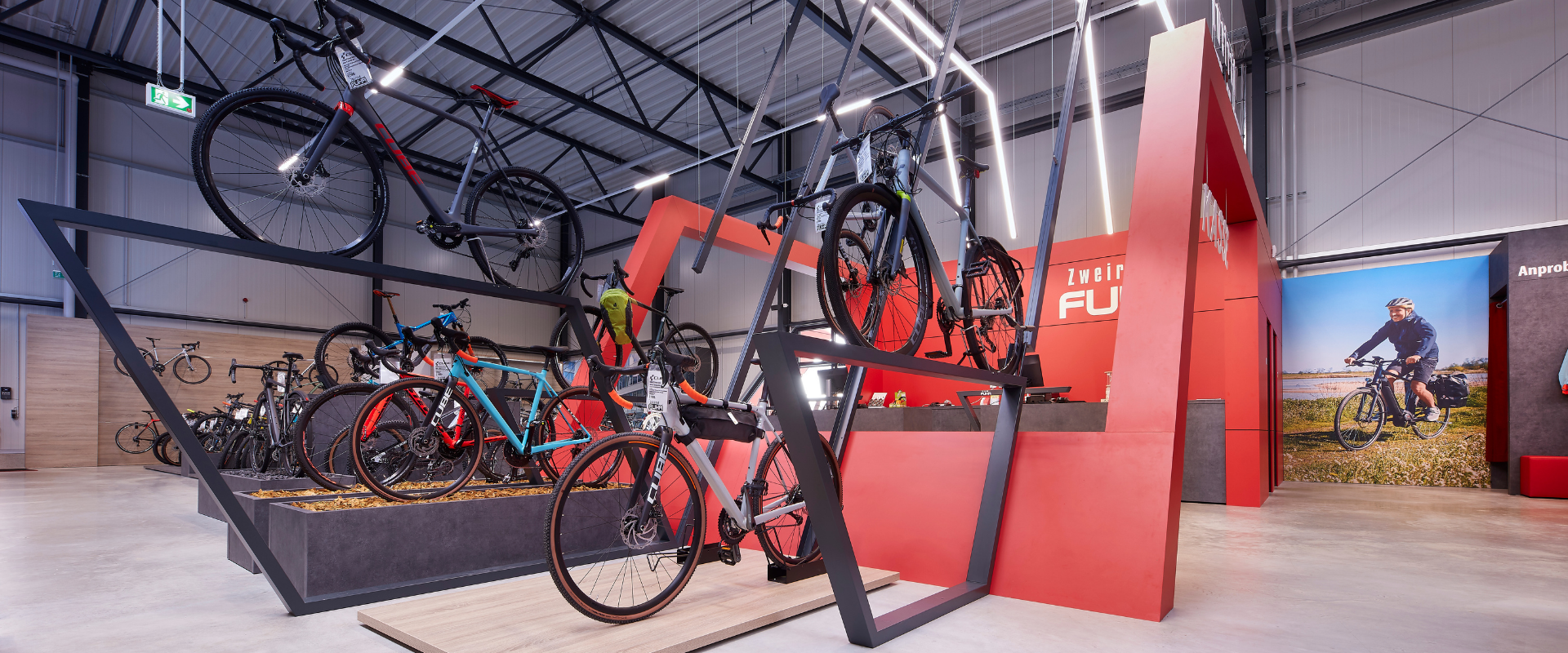 Cooler Fahrrad Ladenbau für Zweirad Fuhr